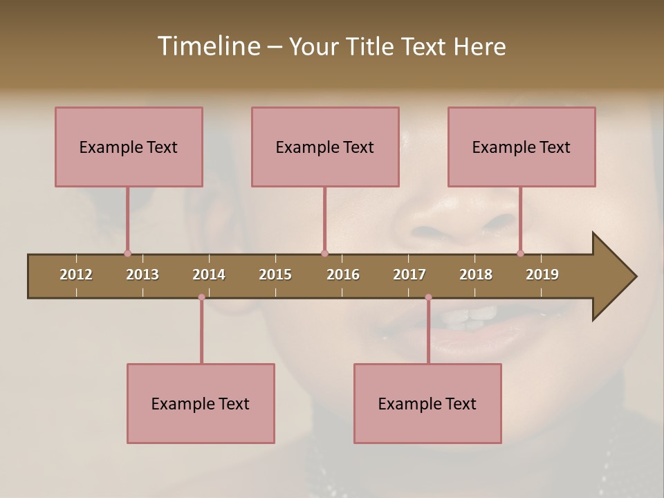 Young Boy Brown PowerPoint Template