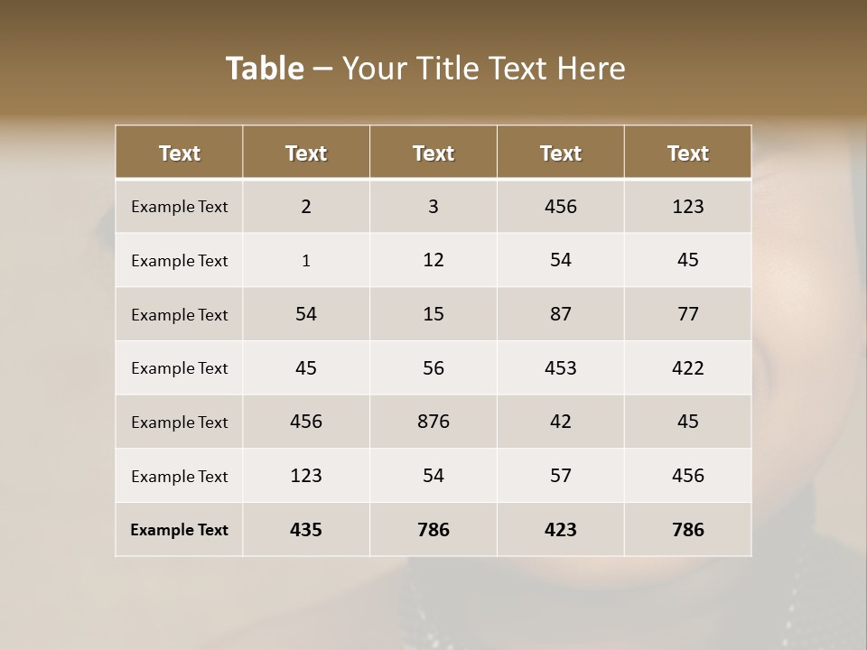 Young Boy Brown PowerPoint Template