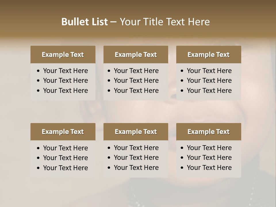 Young Boy Brown PowerPoint Template