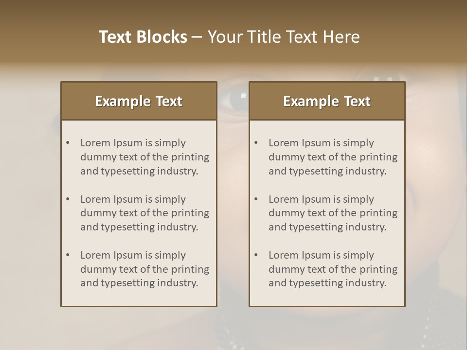 Young Boy Brown PowerPoint Template