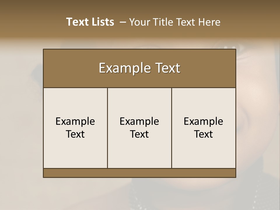 Young Boy Brown PowerPoint Template