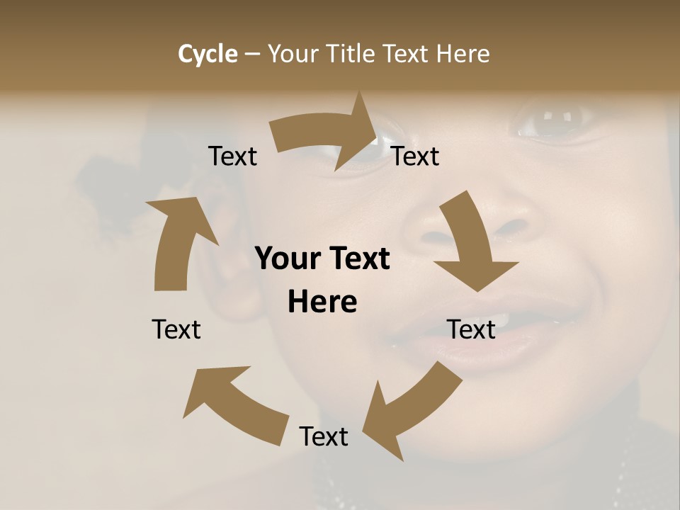 Young Boy Brown PowerPoint Template