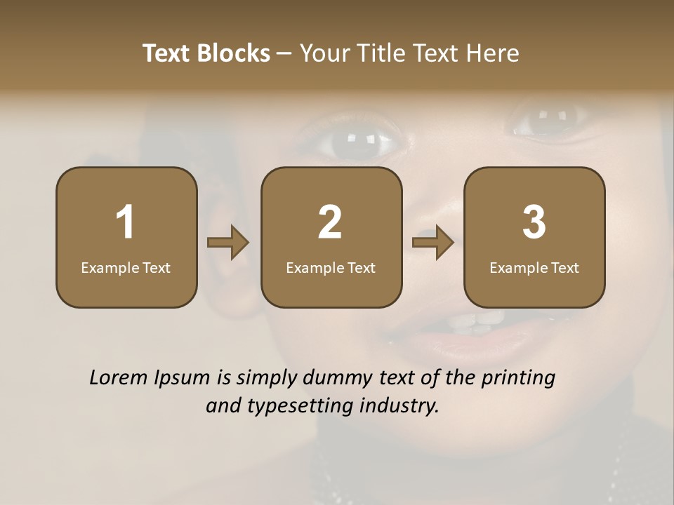 Young Boy Brown PowerPoint Template