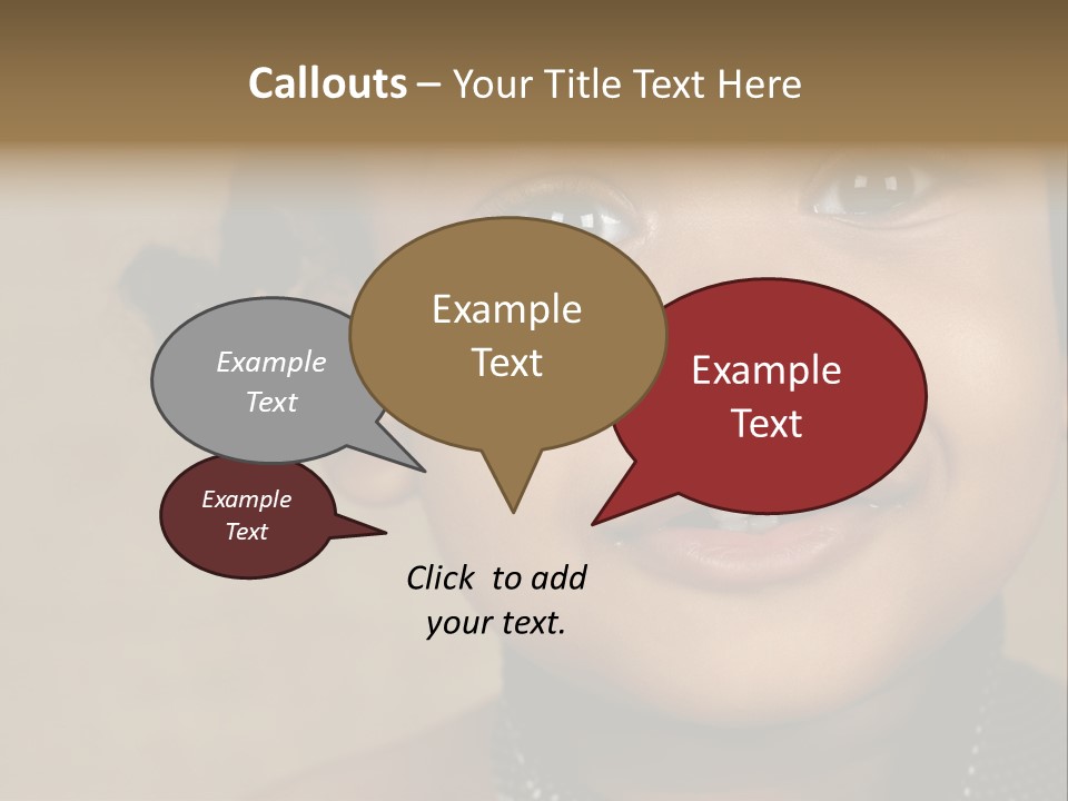 Young Boy Brown PowerPoint Template