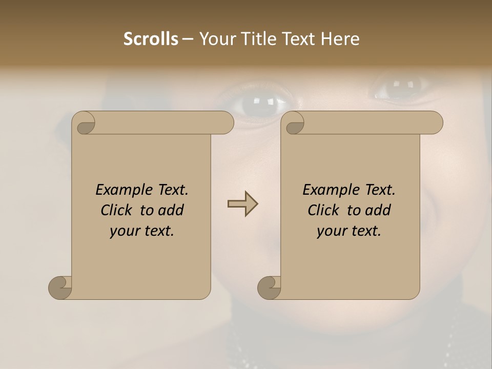 Young Boy Brown PowerPoint Template