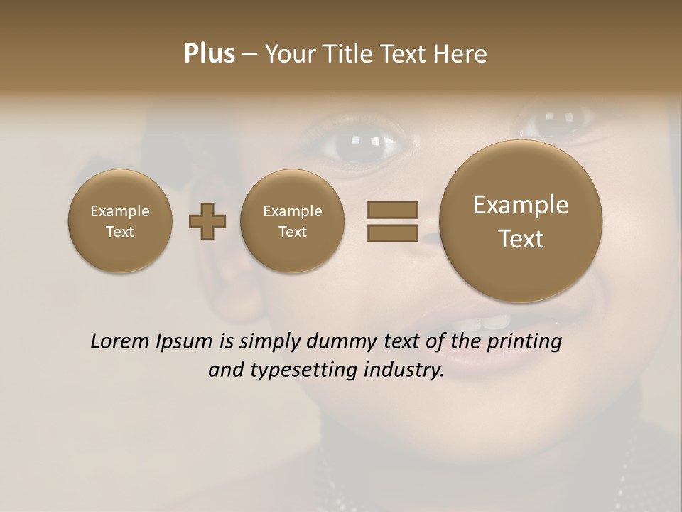Young Boy Brown PowerPoint Template