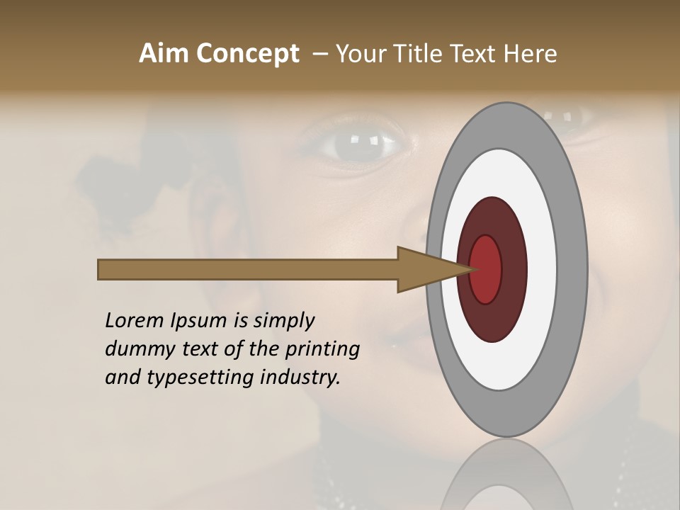 Young Boy Brown PowerPoint Template