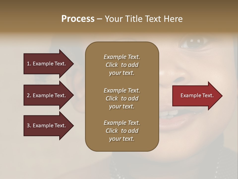 Young Boy Brown PowerPoint Template