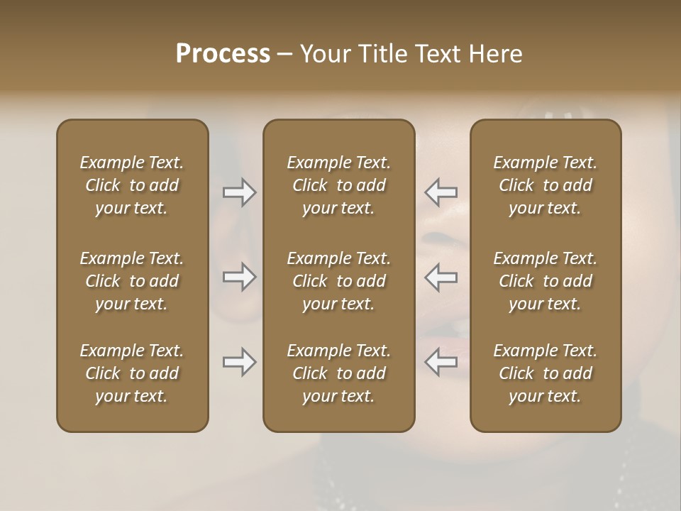 Young Boy Brown PowerPoint Template