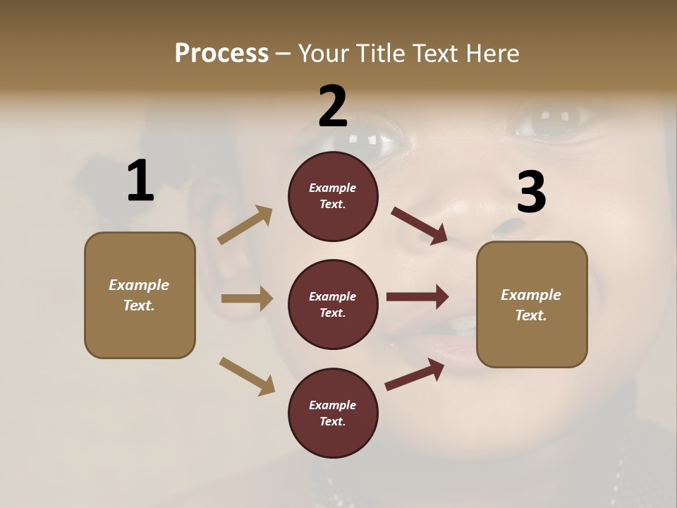 Young Boy Brown PowerPoint Template