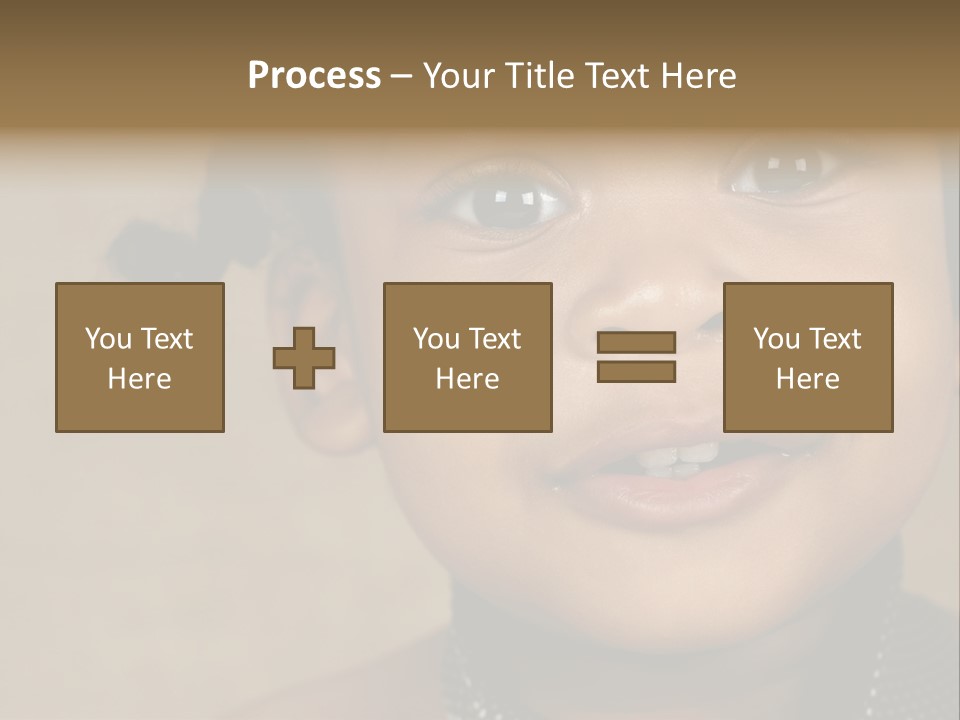 Young Boy Brown PowerPoint Template