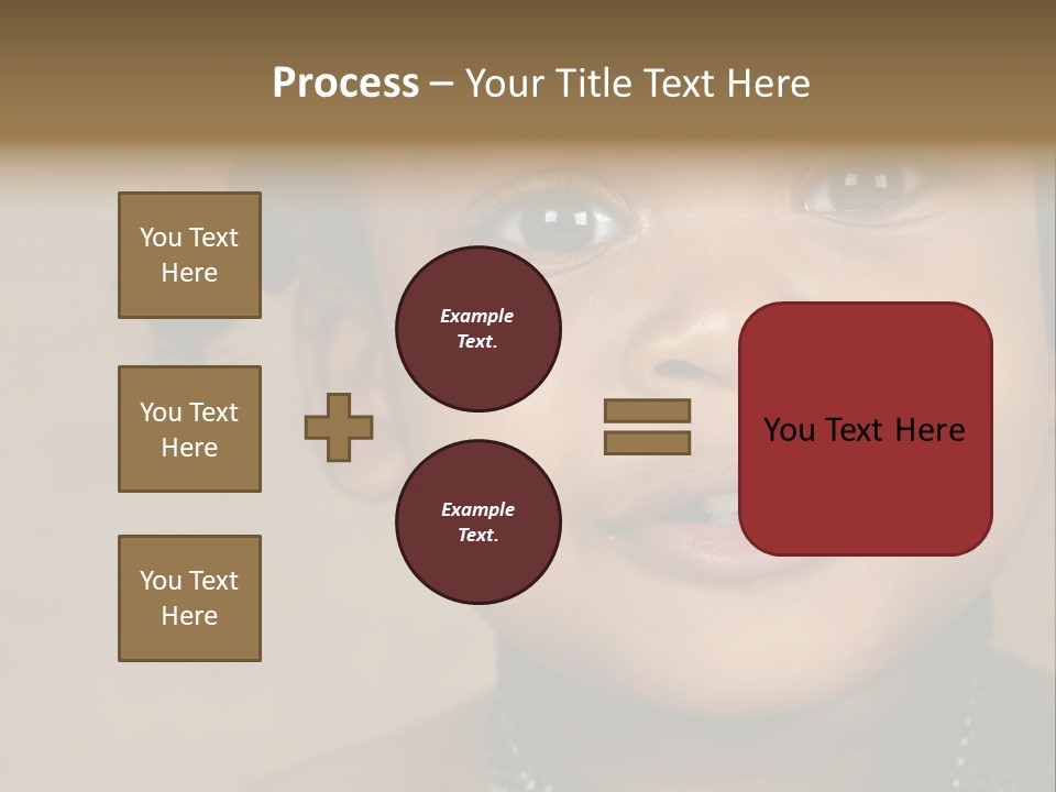Young Boy Brown PowerPoint Template