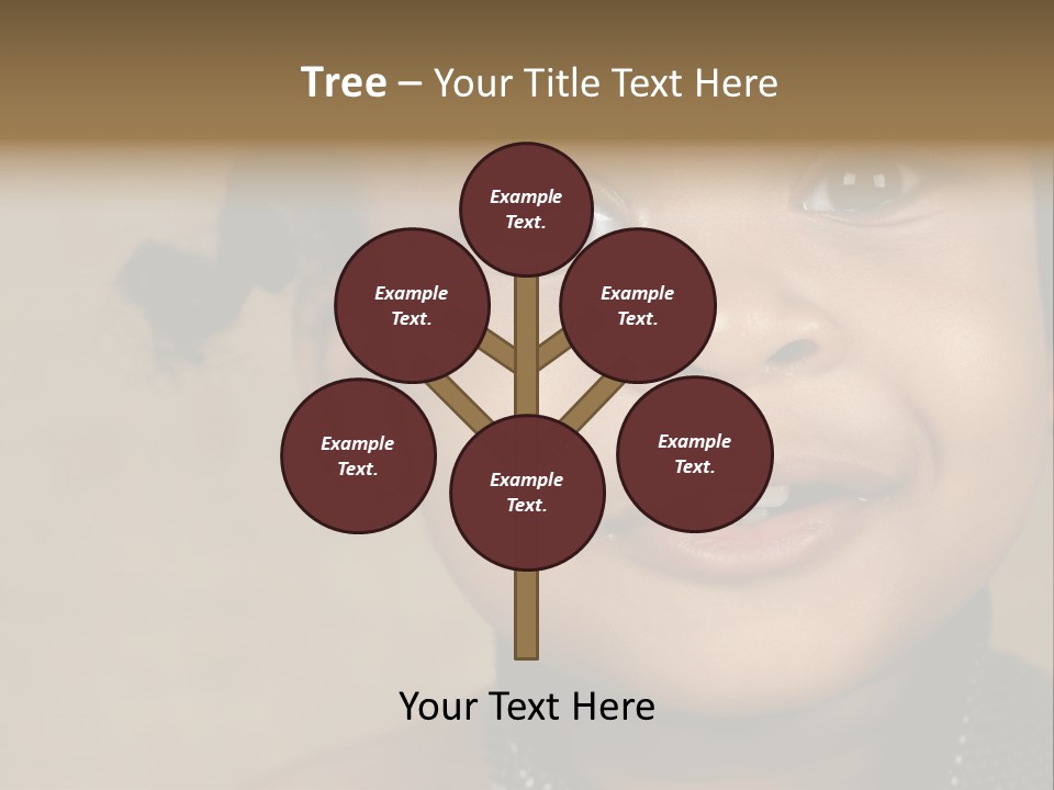 Young Boy Brown PowerPoint Template