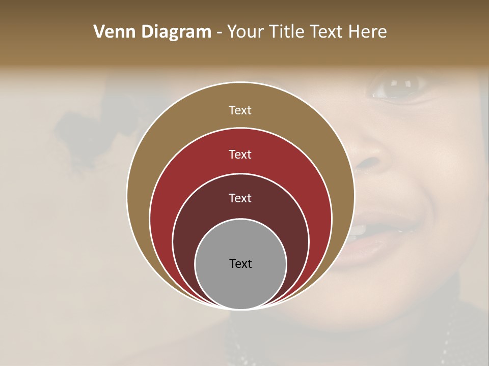 Young Boy Brown PowerPoint Template