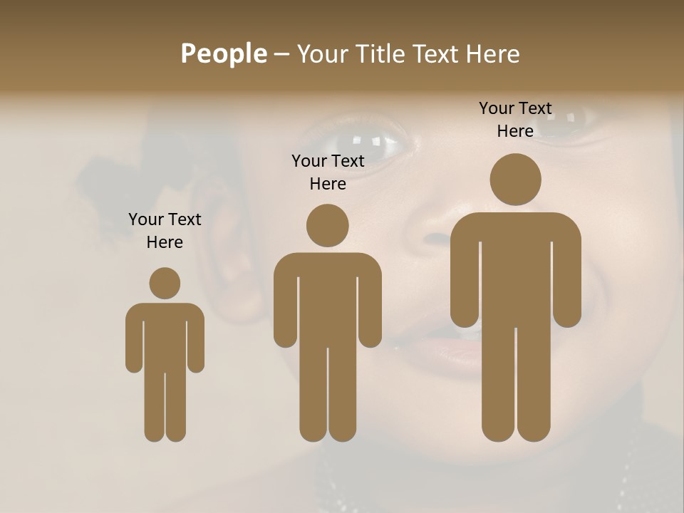 Young Boy Brown PowerPoint Template