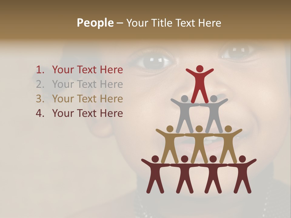 Young Boy Brown PowerPoint Template