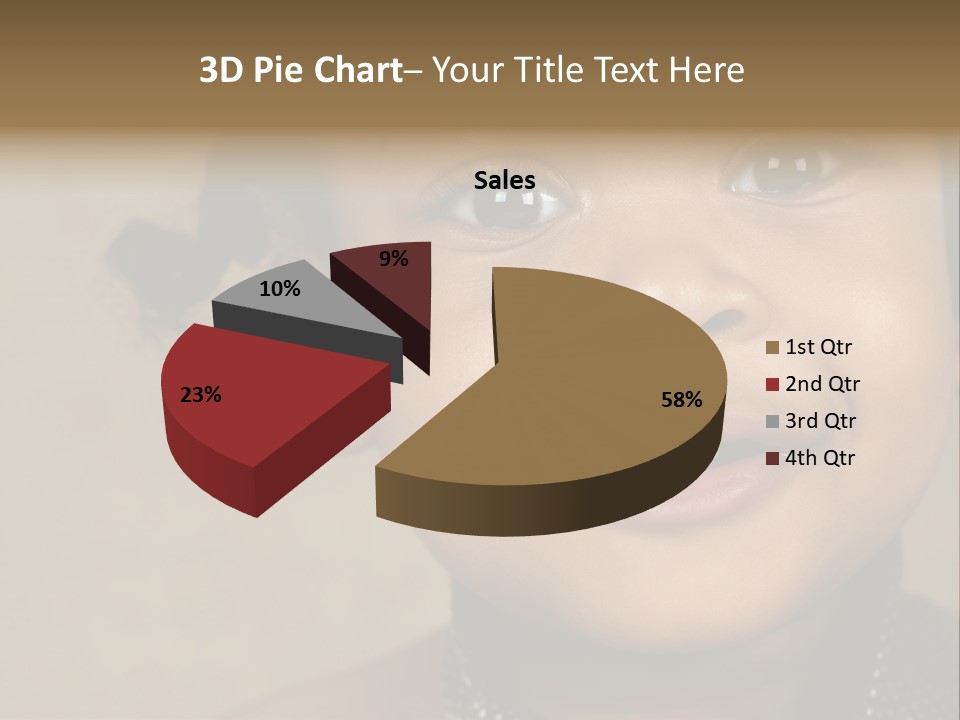 Young Boy Brown PowerPoint Template