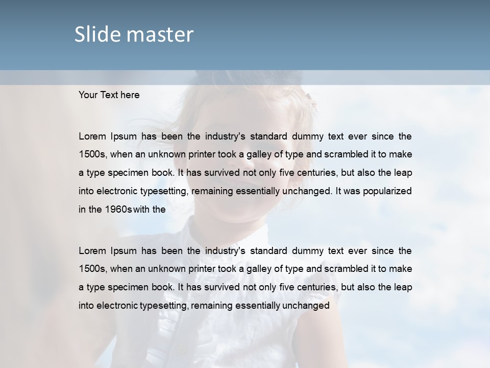 Paddock Child Leisure PowerPoint Template