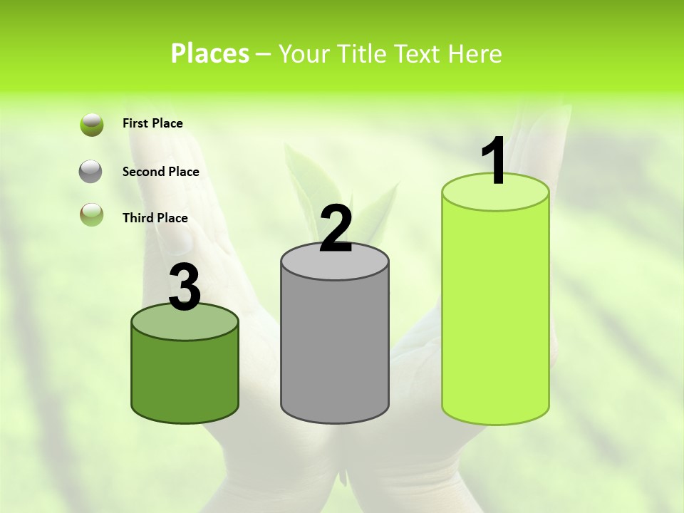 Hand Flora Shielding PowerPoint Template