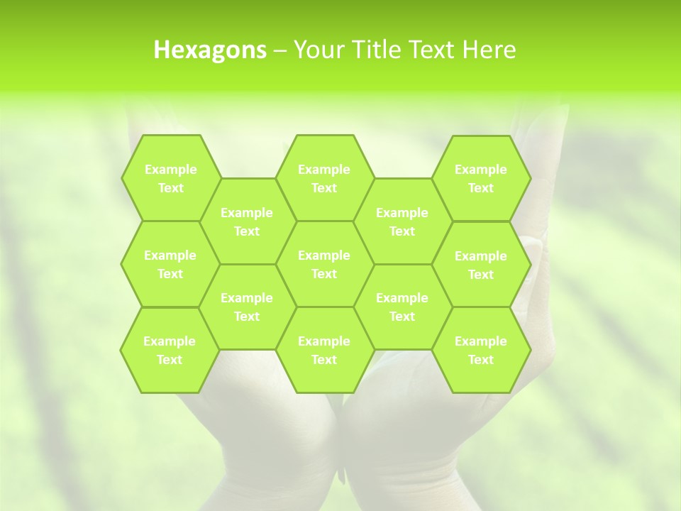 Hand Flora Shielding PowerPoint Template