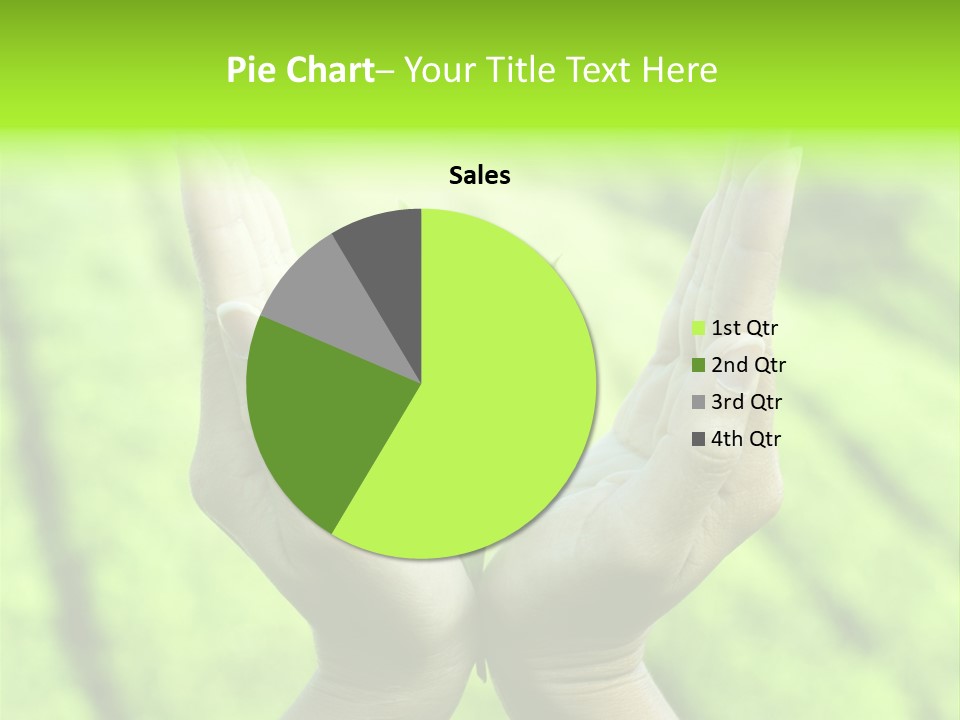 Hand Flora Shielding PowerPoint Template