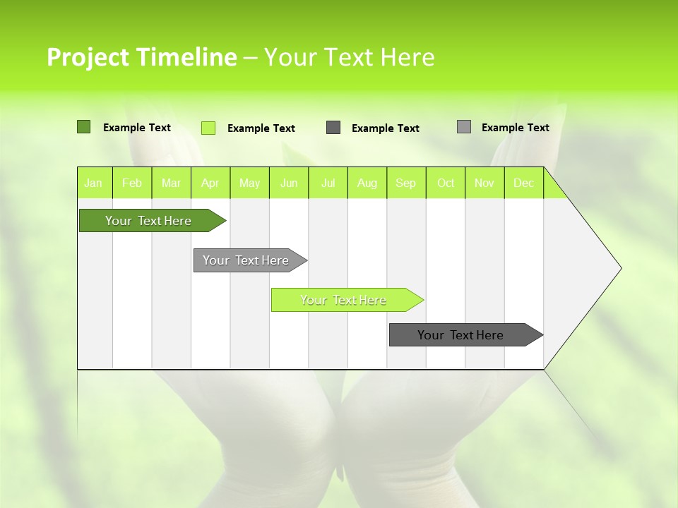 Hand Flora Shielding PowerPoint Template