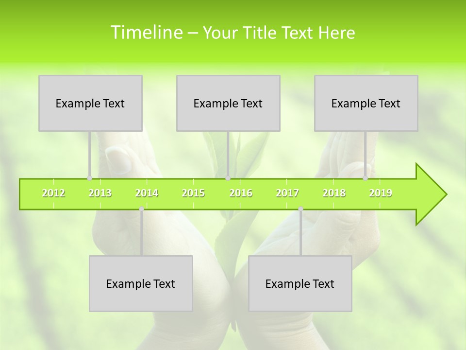 Hand Flora Shielding PowerPoint Template