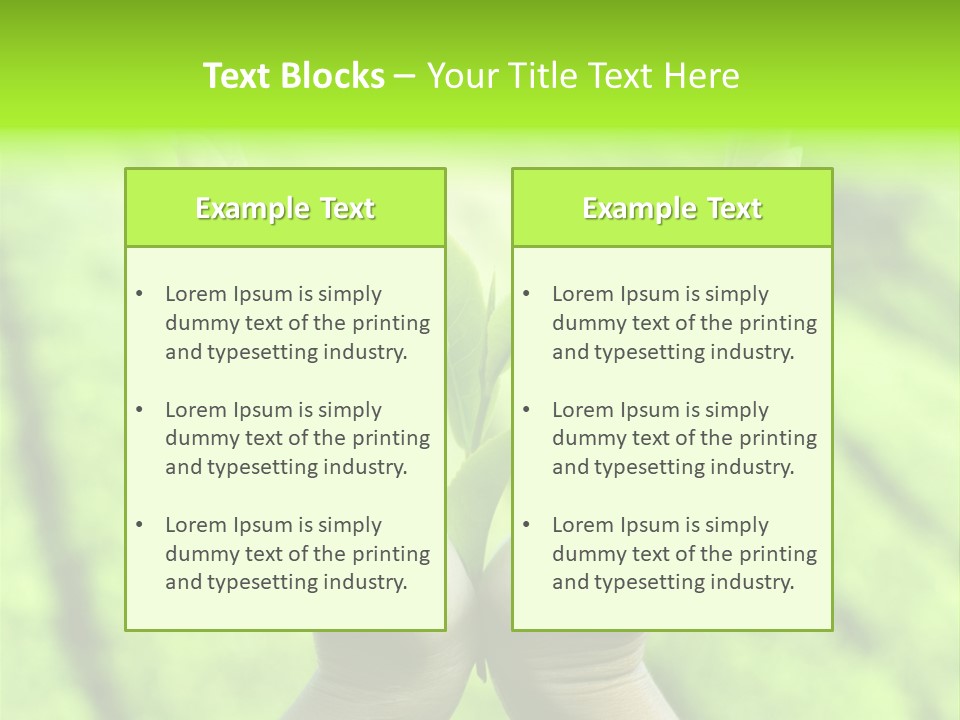 Hand Flora Shielding PowerPoint Template