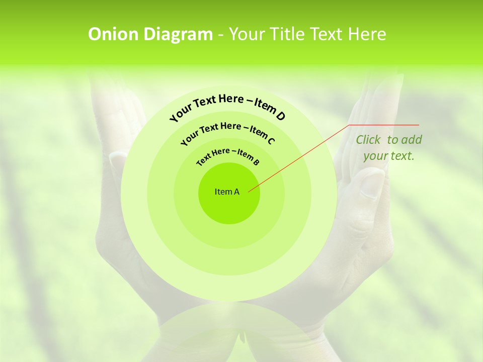 Hand Flora Shielding PowerPoint Template