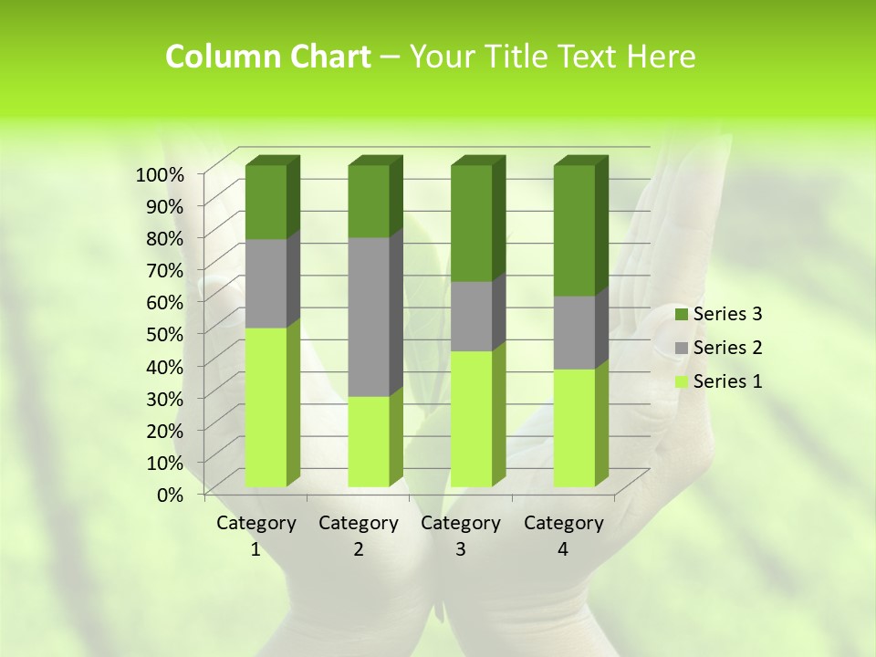 Hand Flora Shielding PowerPoint Template