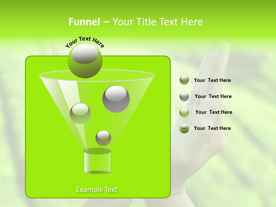 Hand Flora Shielding PowerPoint Template