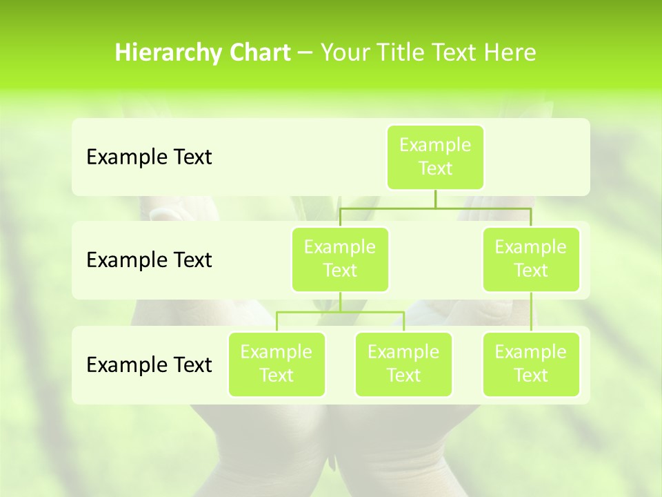 Hand Flora Shielding PowerPoint Template