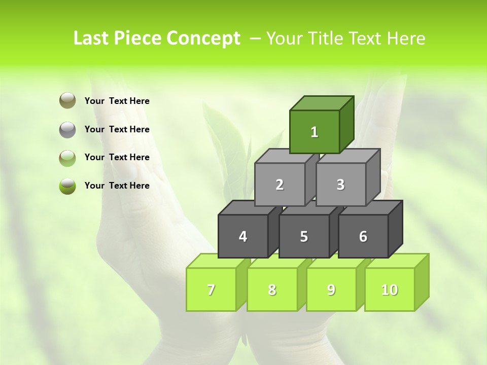 Hand Flora Shielding PowerPoint Template