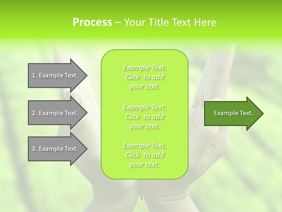 Hand Flora Shielding PowerPoint Template