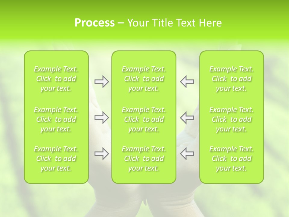 Hand Flora Shielding PowerPoint Template