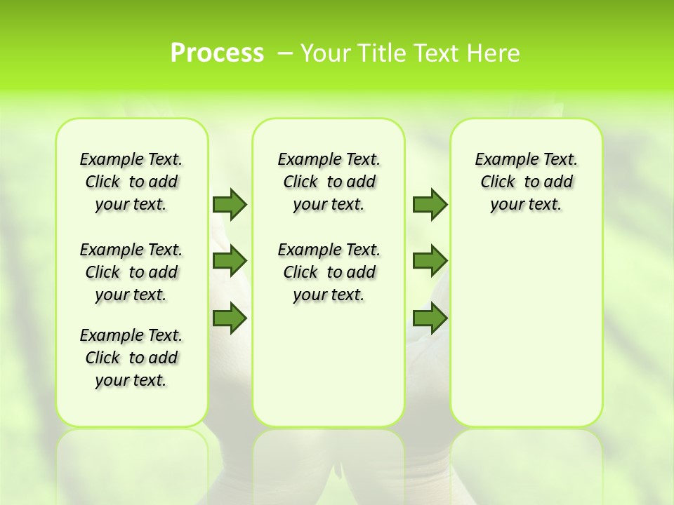 Hand Flora Shielding PowerPoint Template