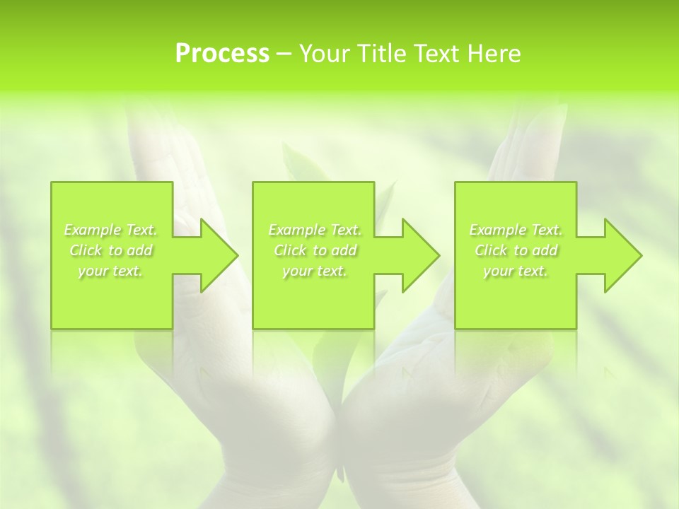 Hand Flora Shielding PowerPoint Template