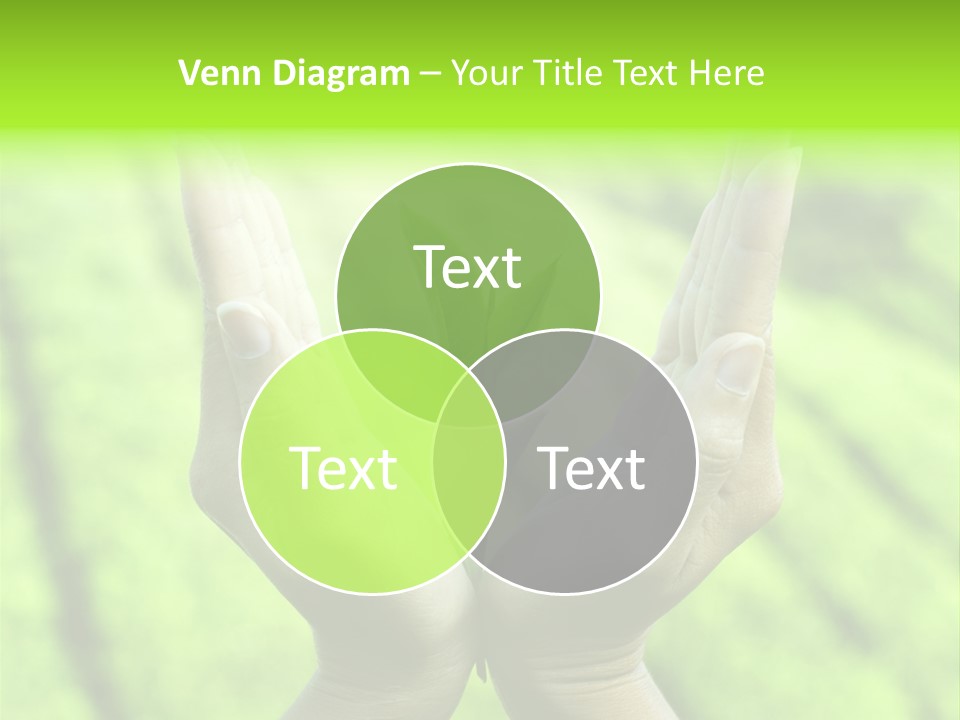 Hand Flora Shielding PowerPoint Template