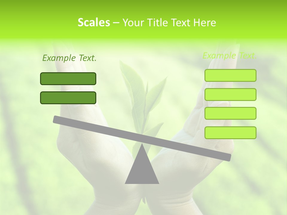 Hand Flora Shielding PowerPoint Template