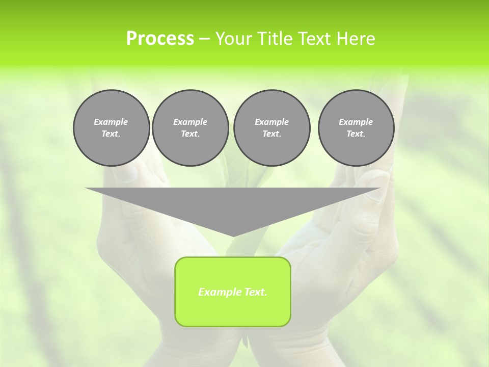 Hand Flora Shielding PowerPoint Template