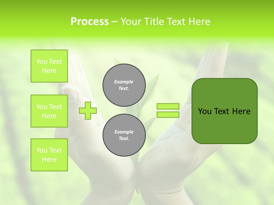 Hand Flora Shielding PowerPoint Template