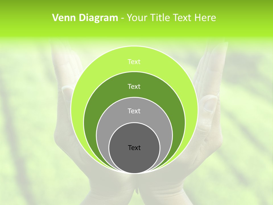 Hand Flora Shielding PowerPoint Template