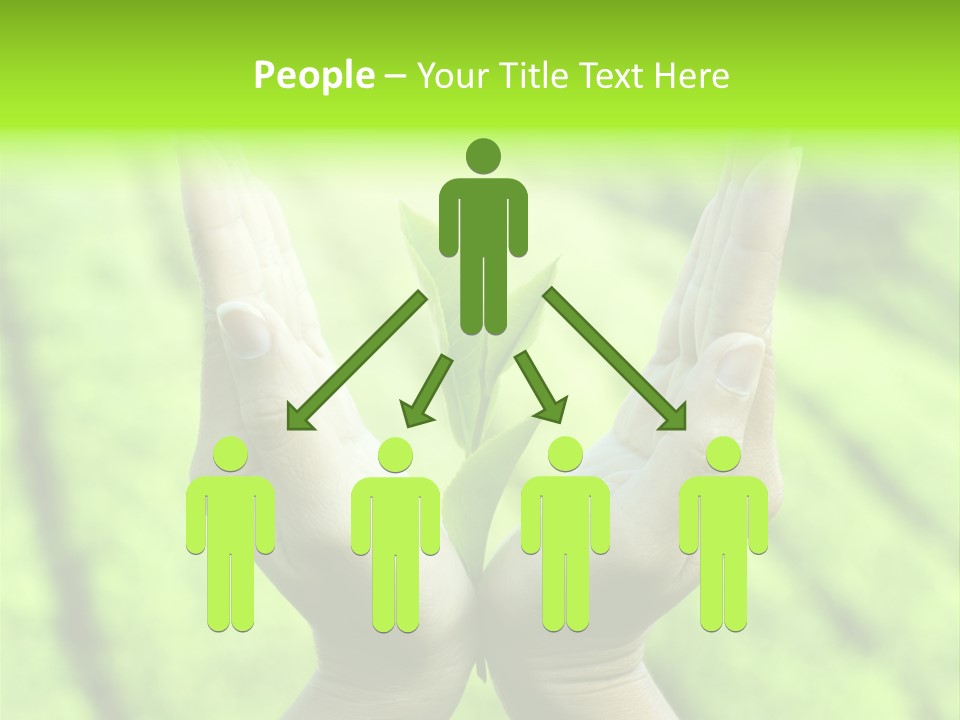 Hand Flora Shielding PowerPoint Template