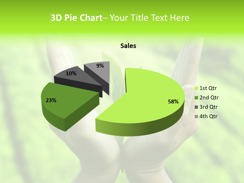 Hand Flora Shielding PowerPoint Template