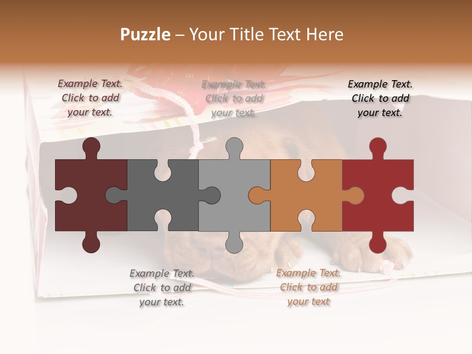 Bag Cute Canine PowerPoint Template