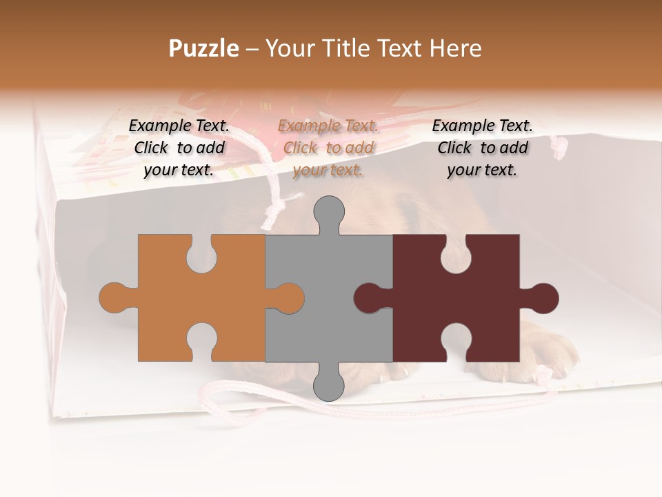 Bag Cute Canine PowerPoint Template