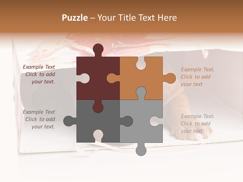 Bag Cute Canine PowerPoint Template