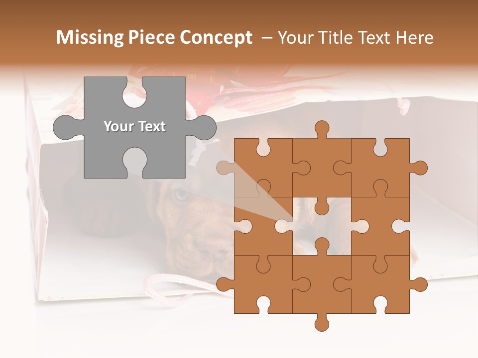 Bag Cute Canine PowerPoint Template