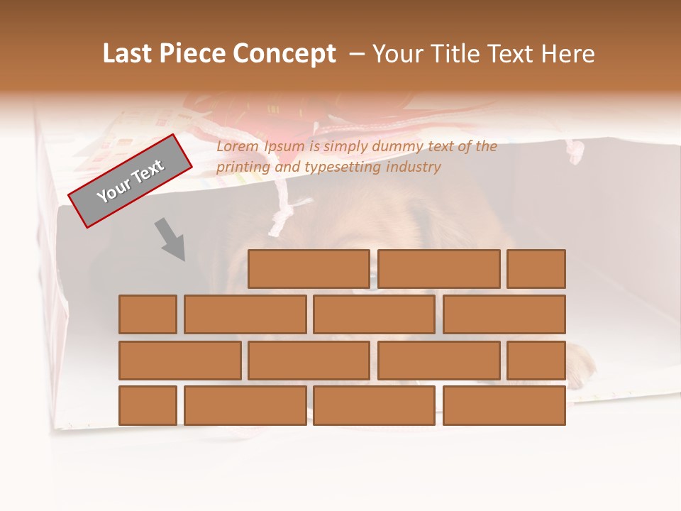 Bag Cute Canine PowerPoint Template