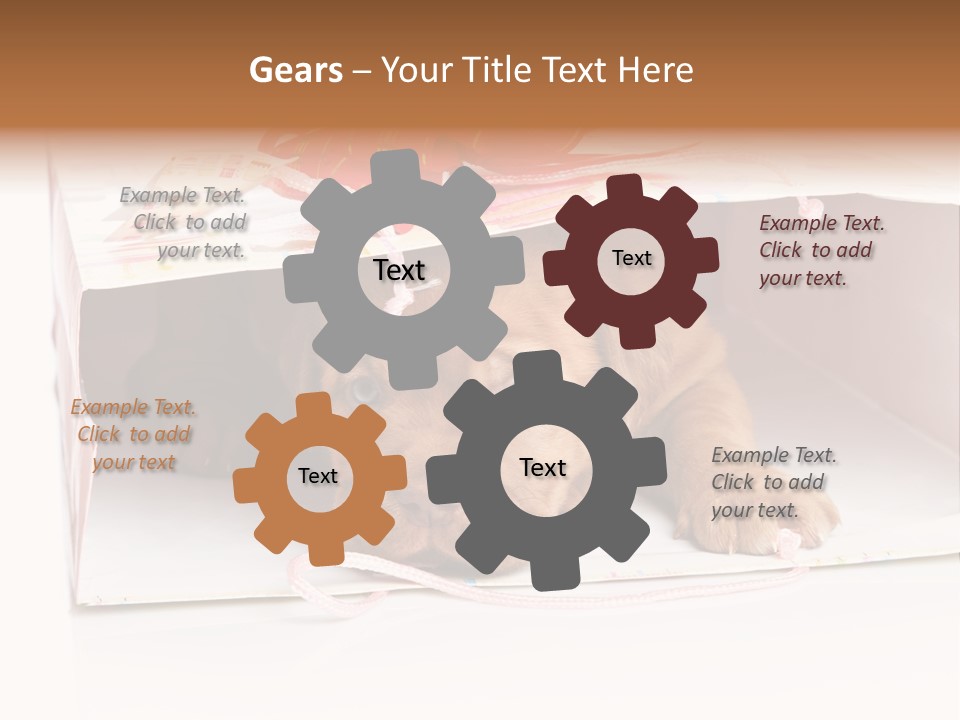 Bag Cute Canine PowerPoint Template